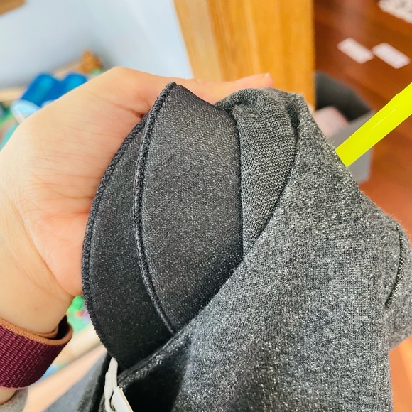 Zara Gray Marled Long Sleeve Shift Work Dress Shoulder Pads NWT size small - Picture 7 of 7